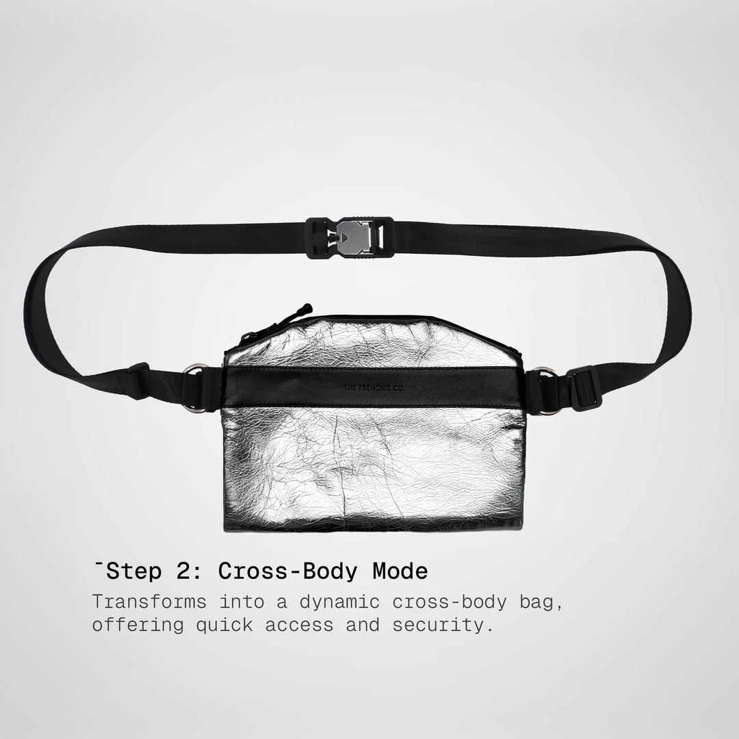 Silver Mini SLING BAG 3 EN 1 — Edición Limitada 30 unidades