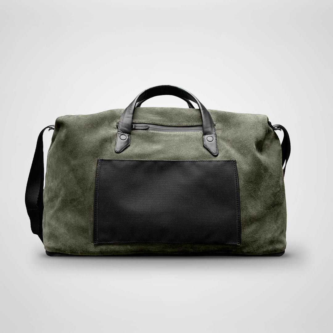 SUEDE DUFFLE BAG