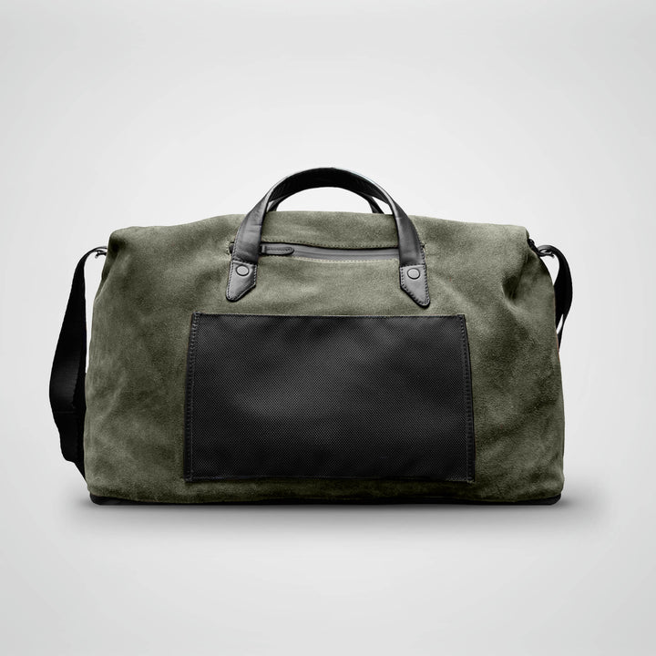 SUEDE DUFFLE BAG