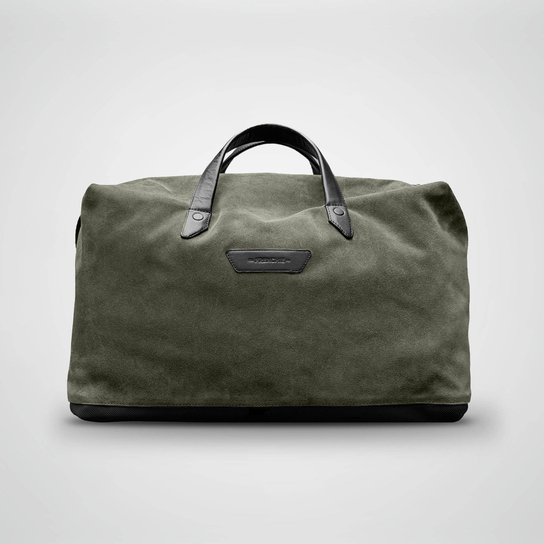 SUEDE DUFFLE BAG