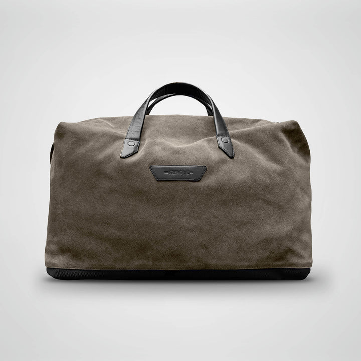 SUEDE DUFFLE BAG