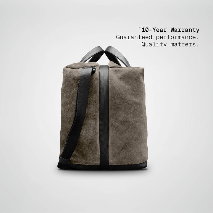 SUEDE DUFFLE BAG
