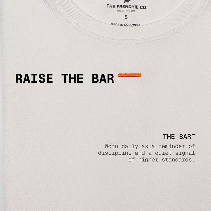 RAISE THE BAR — Camiseta Manga Corta